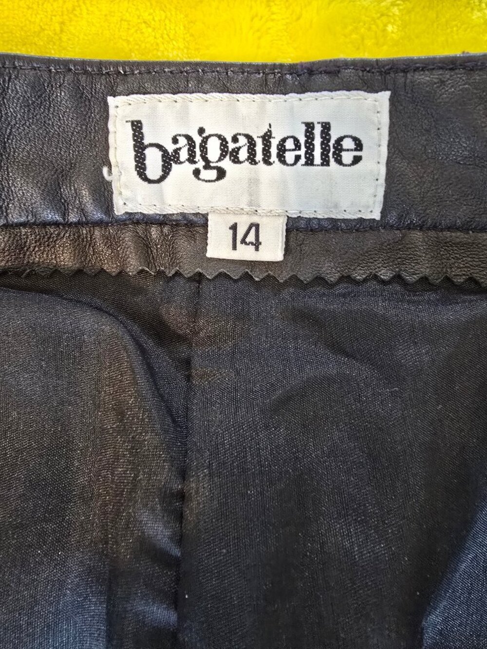 Bagatelle leather pants black womans size 14 - Picture 5 of 10